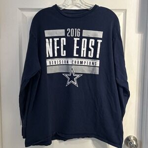 Dallas Cowboys shirt XL 2016‎ NFC East Champions Long Sleeve Blue